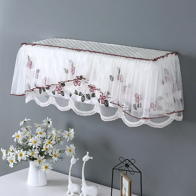 1Dc All Inclusive Légkondicionáló Burkolat Virágcsipke Függő Fedél Fal Beltéri Egység Védő Tok - Image 4