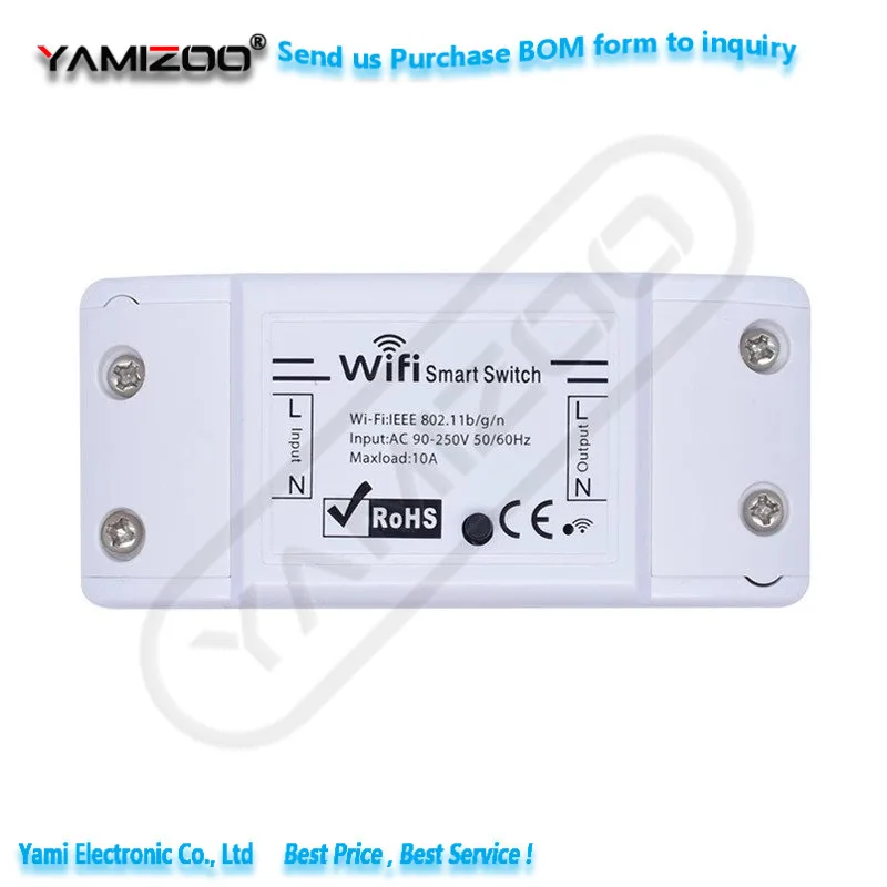 Smart House DIY Wifi Wireless Remote Switch Breaker LED Light Controller Module Alexa Google Home Smartlife Tuya APP