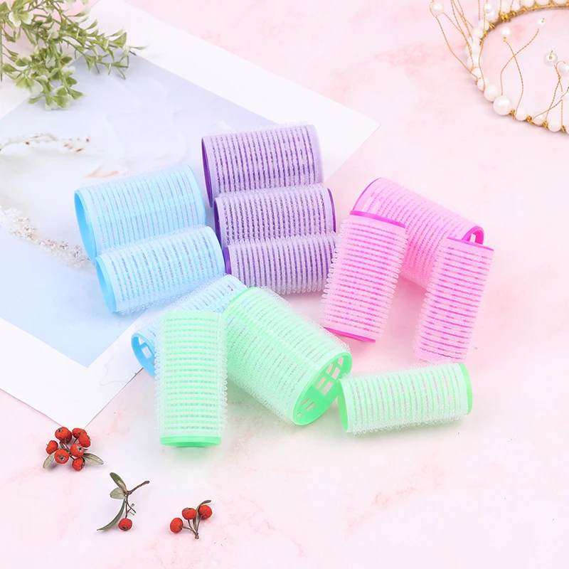 1pc Self-Adhesive Hair Rollers Hairdressing Home Use DIY Magic Styling Roller Roll Curler Hair Women Beauty Tools 3 Styles