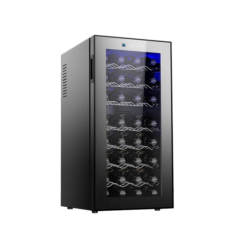 Wine Cooler 78L 32 Bottles Wine Refrigerator Cabinet Fridge Freestanding