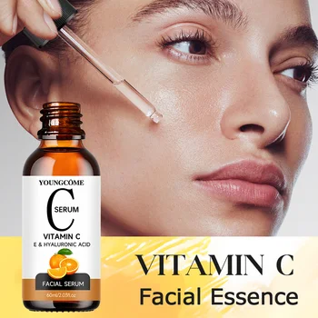 YOUNGCOME Vitamin C Wrinkle Remover Face Serum Lifting Firming Fade Fine Lines Essence Whitening Brighten Nourish Skin Care