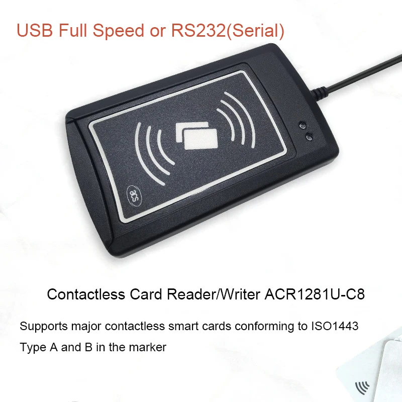ACR120U 업그레이드 버전 ACR1281U-C8 USB RFID 리더/라이터 + 2개 S50 IC 카드