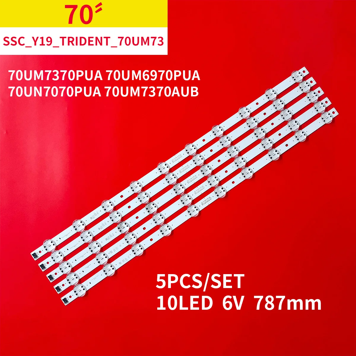 

5 шт./комплект, световая полоса для подсветки 70 дюймов TV ssc_y19 _ trident_70um73 70UM7370PUA 70UM6970PUA 70UN7070PUA 70UM7370AUB EAV64492501