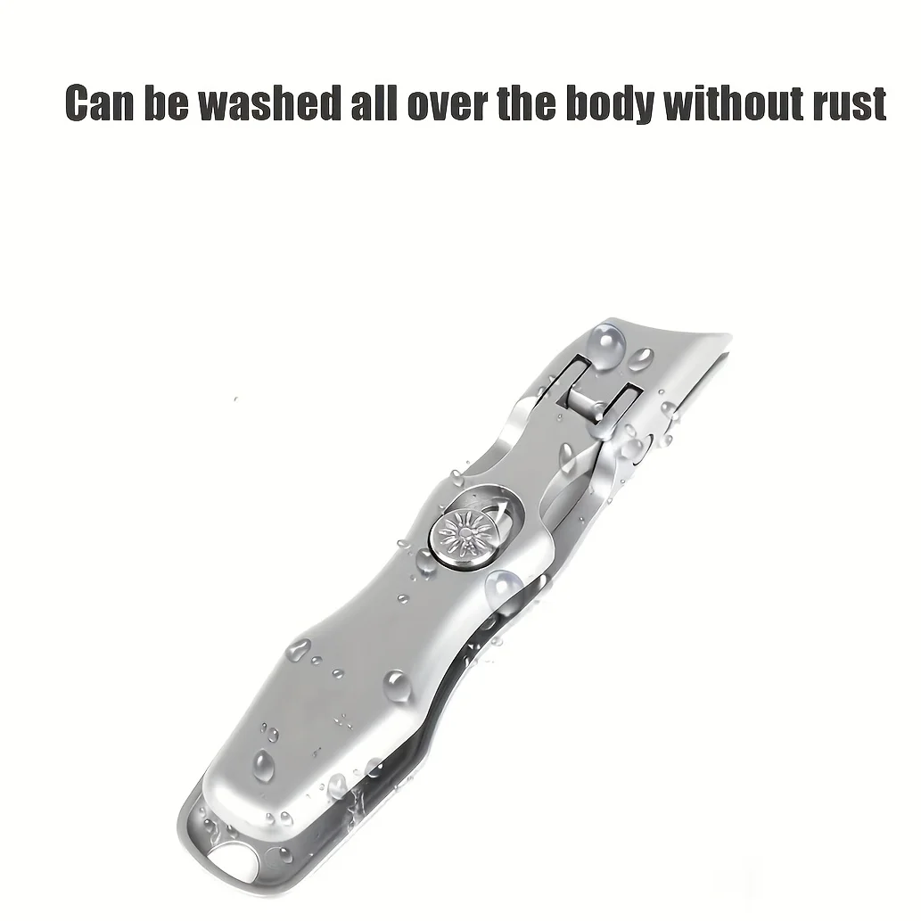 Nail Clippers 1Pcs Precision Stainless Steel Ergonomic Wide Jaw Concave Edge