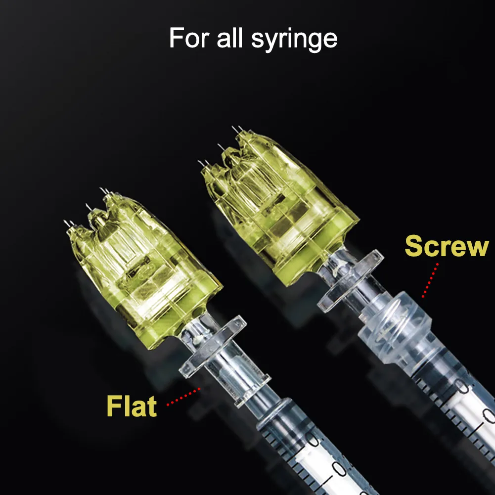 Facial Needles Mesotherapy Gun Korea 5pin Crystal Multi Needle Cartridge Hydrating Skin Hand Injection 32G 1.5 Hydra Injector Needle Microneedle Mesotherapy