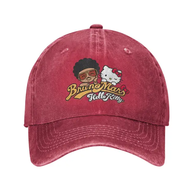 Baseball Cap Bruno Mars Hello Kitty Summer Trendy Trucker