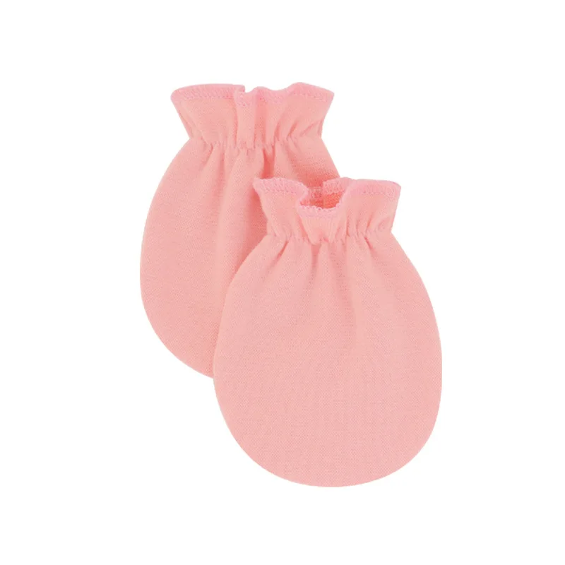 Spring And Autumn Baby Anti-Grab Gloves Single Layer Summer Baby Gloves Solid Color Newborn Elastic 0-1 Years Old Mitones