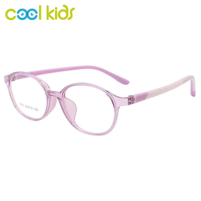 

COOL KIDS Children TR90 Oval Frames Eyeglasses Flexible Myopia/Hyperopia Optical Frames Kids Silicon Sports Eyewear Glasses 7001