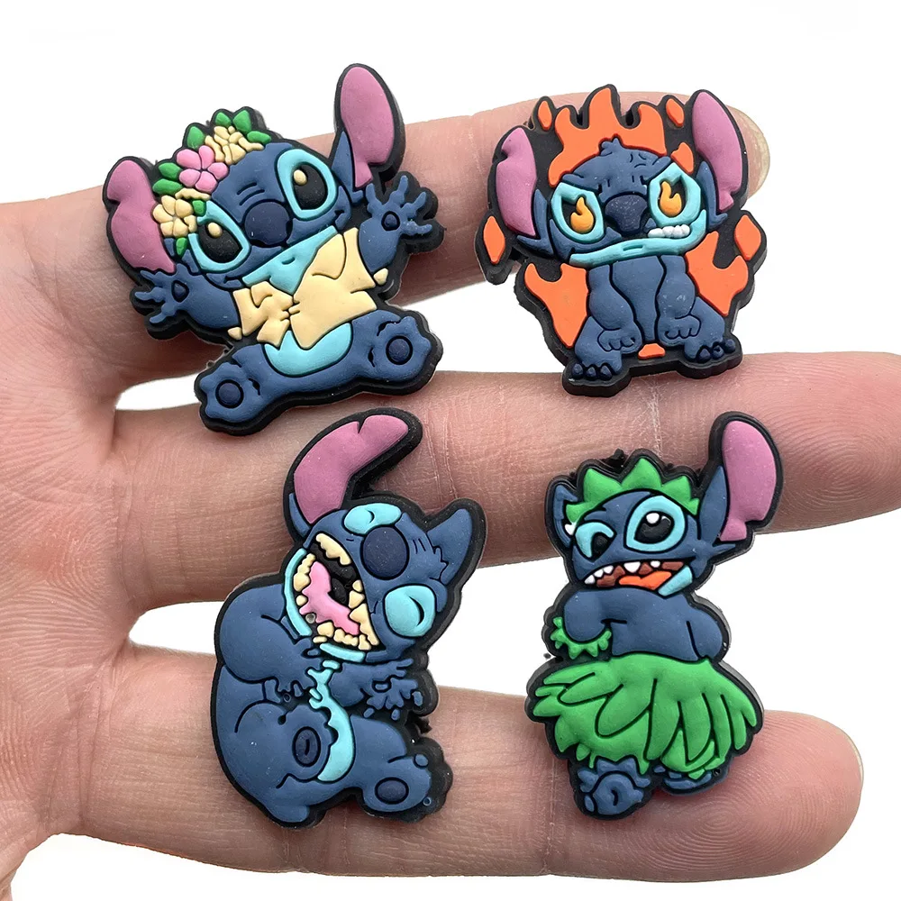 Cartoon Stitch croc charms 10pc lot/ Ind. adorable charms for your shoes  unisex 