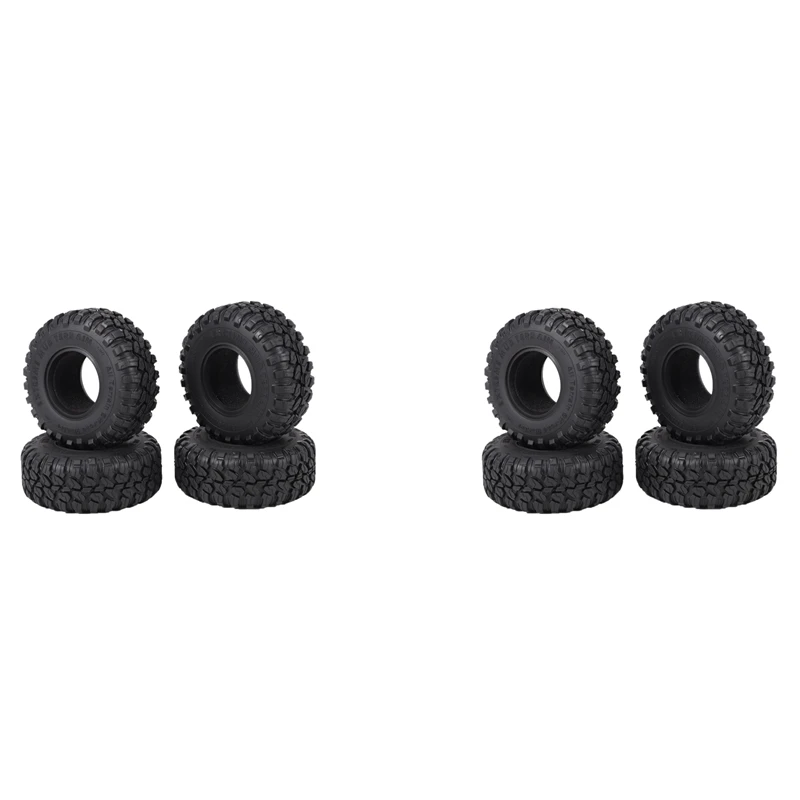 

8PCS 118MM 2.2 Rubber Tires Wheel Tyres For 1/10 RC Crawler Car Axial Wraith SCX10 Capra Traxxas TRX4 TRX6 D90