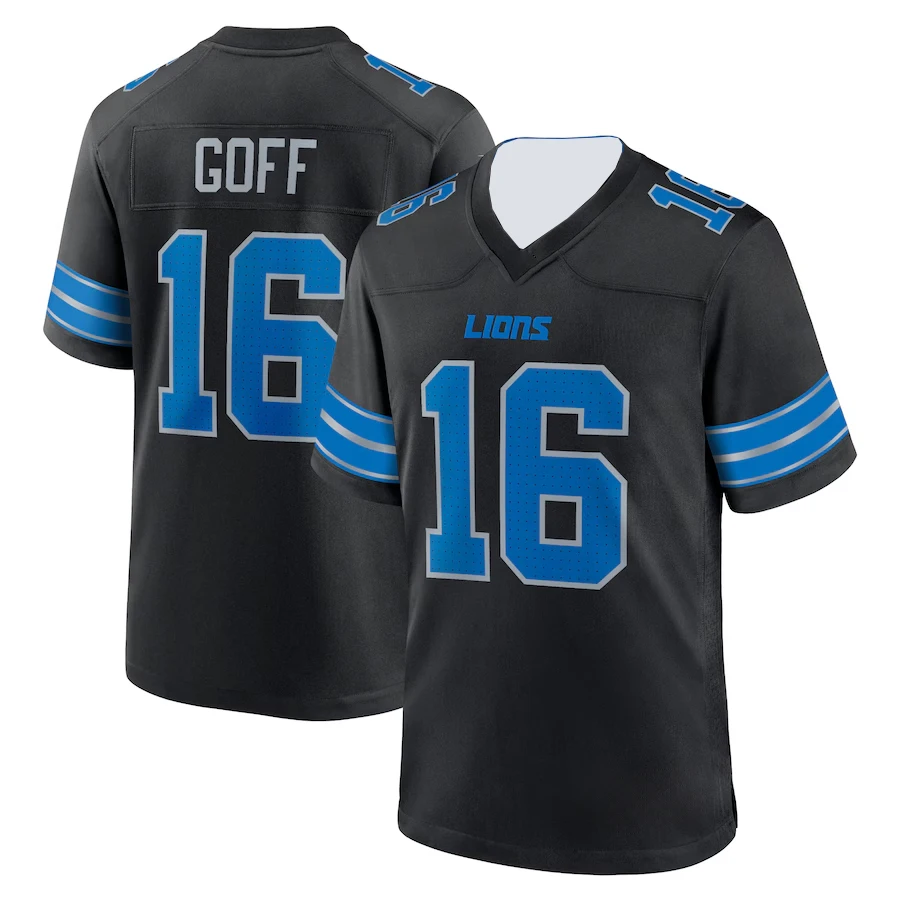 American Football Sports Jersey Men Women Loose Oversized T-Shirt Detroit Lions No.16/14 Training Breathable Quick Drying