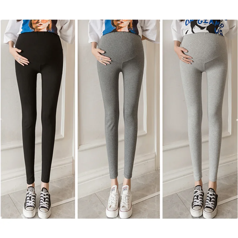 Maternity Leggings Spring Adjustable High Waist Belly Pants For Pregnancy Women Roupas De Gravidez Maternity Trouser E0002