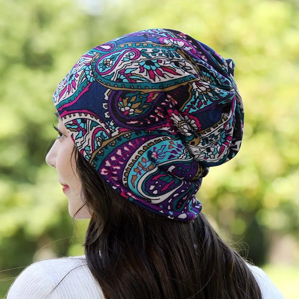 Winter Women Hat Warm Beanie Hats Cap Turban Tube Bandana Headband Outdoor Head Face Scarf Neck Warmer Collar Headwear Kerchief 2