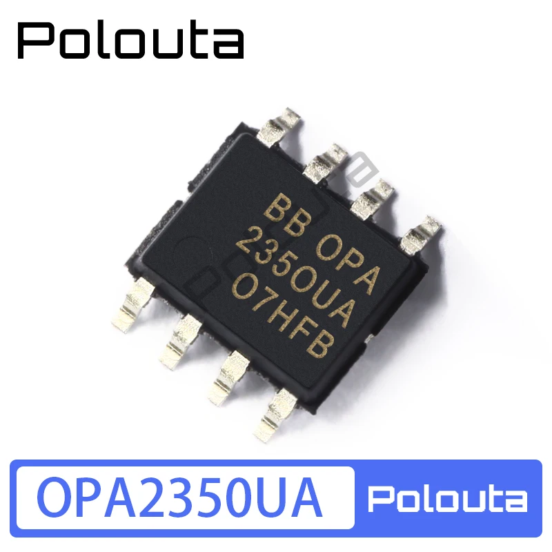 4 Pcs Polouta OPA2350UA SOP8 Patch Rail-to-rail Operational Amplifier Acoustic Components Kits Arduino Nano Integrated Circuit