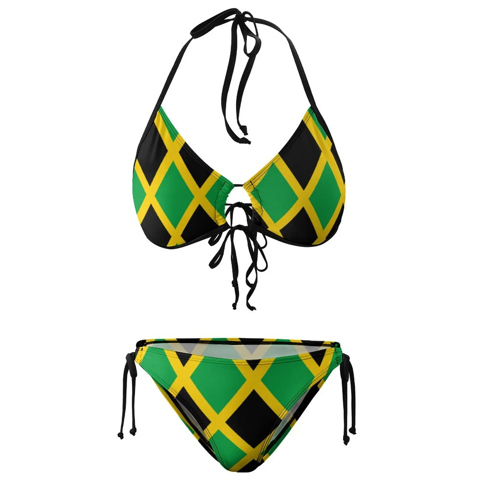 

Женский винтажный купальный костюм с флагом Jamaica высокого качества