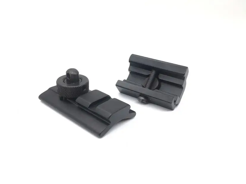HuntingBipod 어댑터 세트, 접이형 삼각대 버클 가이드 레일 금속 브래킷 시트, 6-9 스토리지 나비 플레이트