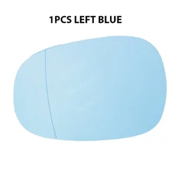 Dual Heated Blue Rearview Mirrors for BMW 1 Series (2009 - 2012) (1pcs left blue)