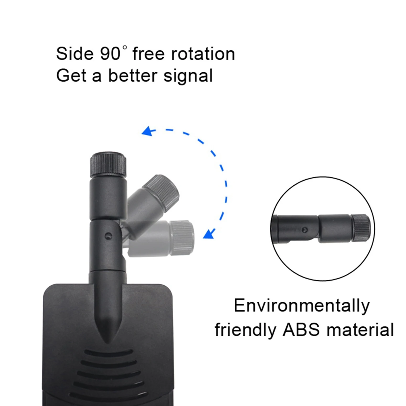 Newest 600-6000Mhz Flexible Fold Wireless Router 2G 3G GSM GPRS 4G 5G High Gain 40 DBi LTE Signal Booster WIFI Antenna Black A