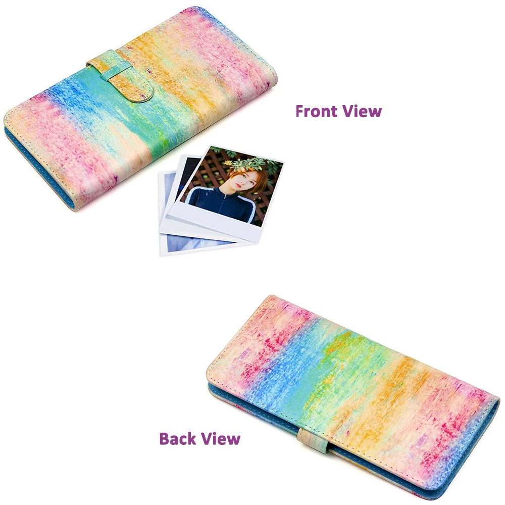 80 Pockets PU Leather Photo Album for Fujifilm Instax Square SQ1 SQ6 SQ10 SQ20 SP-3 Printer Films Paper