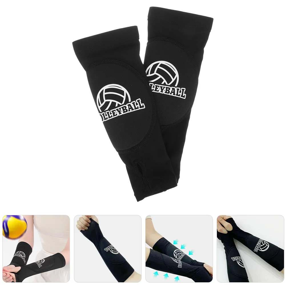 

Sports Arm Volleyball Pads Sleeve Elastic Wrist Supply Padded Elbow Exercise Protector Sleeves