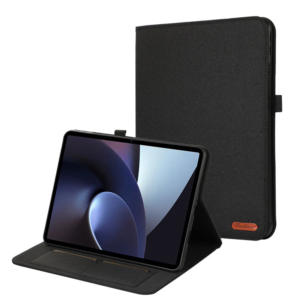 Premium Soft Fabric Flip Stand Tablet Case with TPU Back Cover - 11.6 Inch 2023 Edition