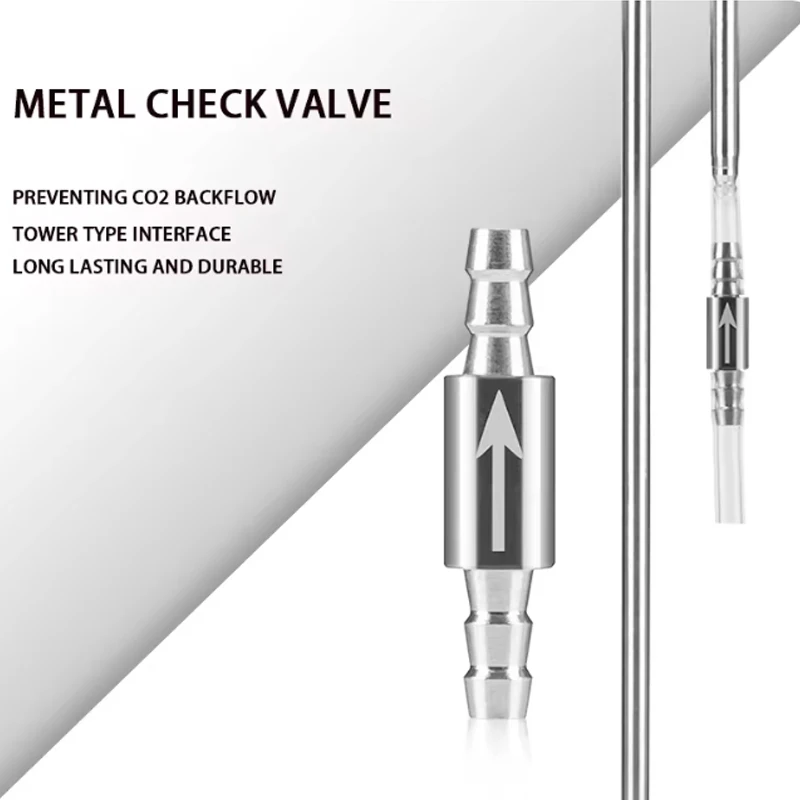 Aquarium CO2 check valve stainless steel anti drop tower type check valve fish tank CO2 generator equipment diffuser accessories