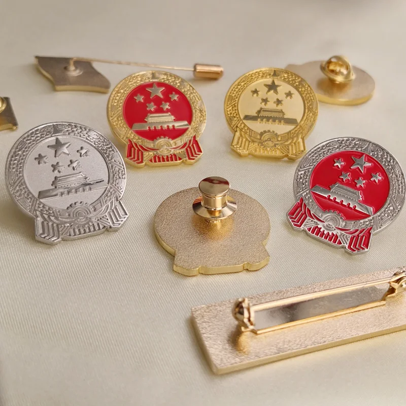 1 Pezzo Spilla In Rame Placcato Oro Con Drago Cinese Che Gioca - Foto 7