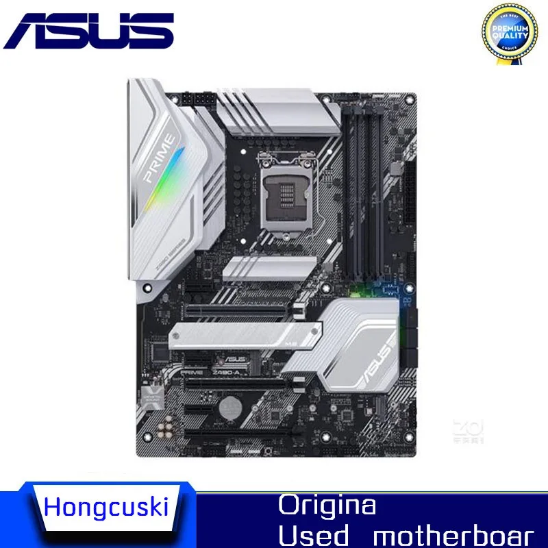 Используется для Asus PRIME Φ оригинальный рабочий стол для Intel Z490 DDR4 PCI-E 3,0 материнская плата LGA 1200 USB3.0 M.2 SATA3
