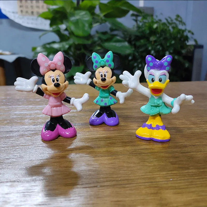 

Mickeymousee миниатюрные фигурки героев аниме мультфильм коллекция украшения игровой домик игрушки