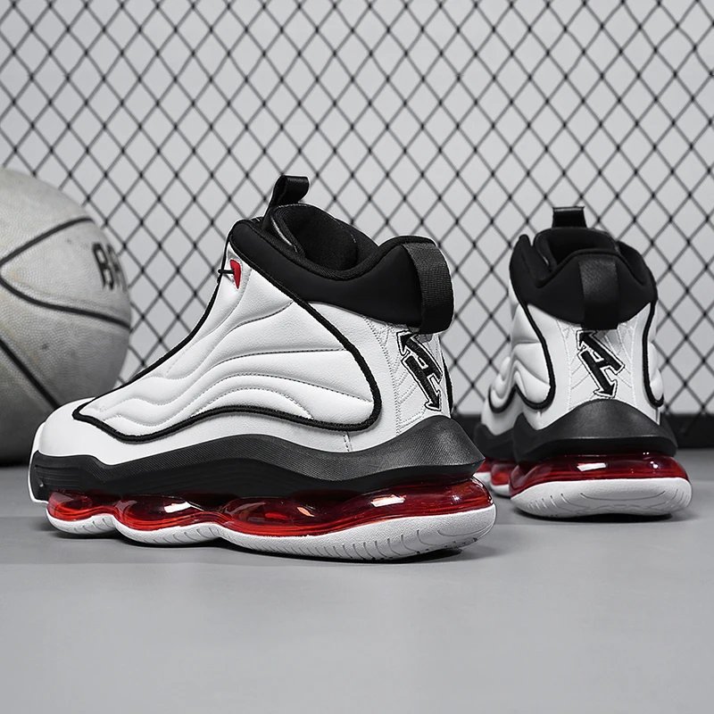 Description Picture 3 of itemHigh-top Men's Basketball Shoes High Quality Sneakers Fashion High Street Sports Shoes Air Cushioning Basketball Training Shoes