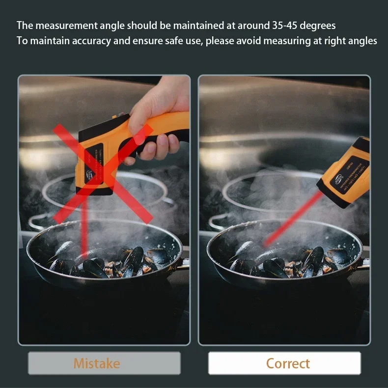 Digital Infrared Thermometer Gun for Temperature Measurement