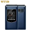 HAMTOD T8 4G Flip Phone 128MB ROM 48MB RAM 2.8 inch + 1.77 inch VoLTE BT SOS OTG 1500mAh Battery 0.3MP Camera Cellphone 1