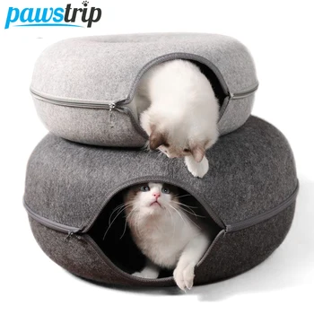 Donut Cat Tunnel Bed Nest 1
