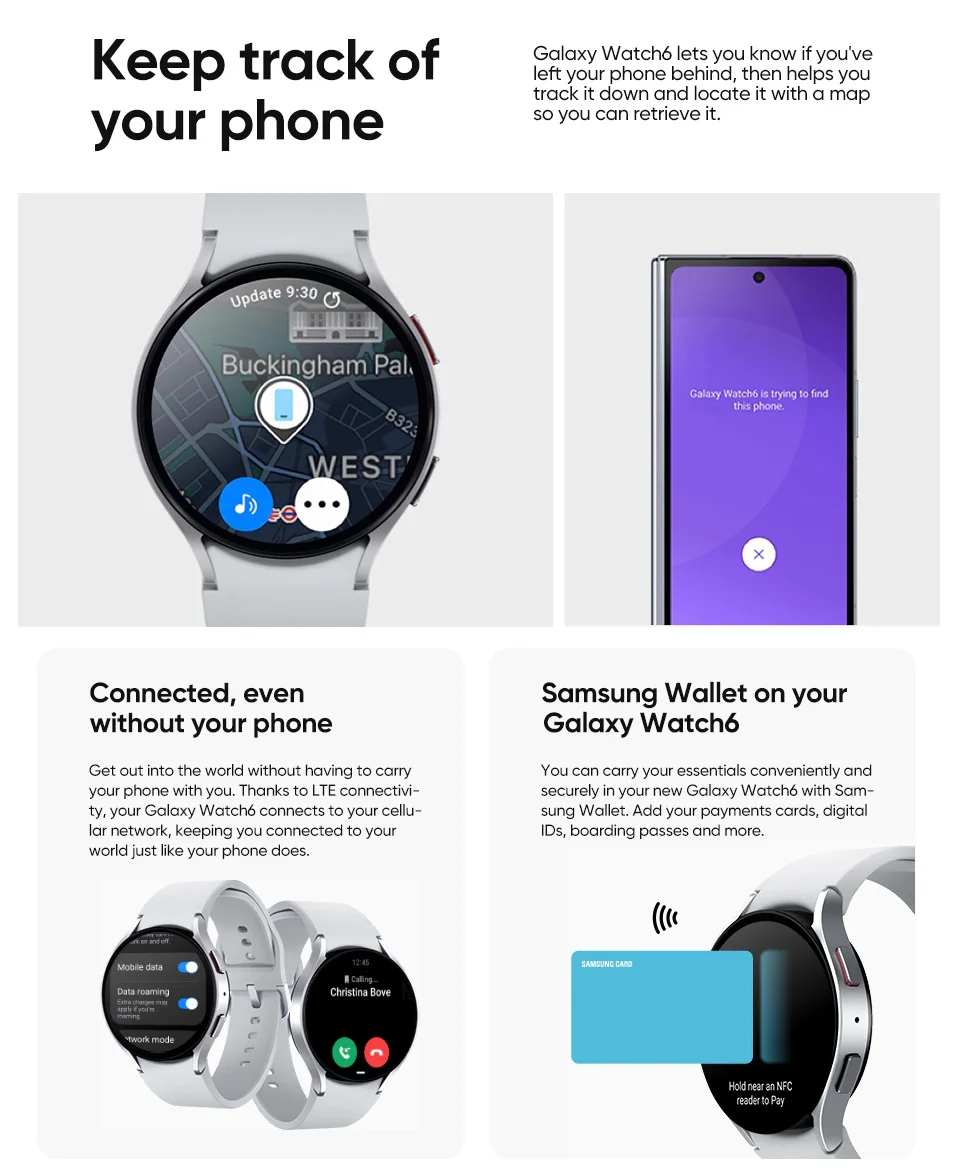 Samsung Galaxy Watch 6 Smart watch For 40mm/44mm description image 14