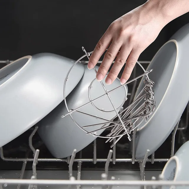 Dehidrator Állvány Air Fryer Konyhai Szerszám Grillező Tartó Nyársa Barbecue Nyárs Függőleges Nagykereskedelem - Image 6