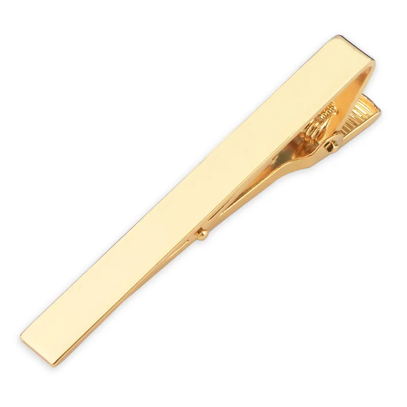 Tie clips Customization DIY Name Pattern 5.8*0.6cm Tie Clip For Men Steel Silver Color Gold Business Tie Pin Clasp Necktie