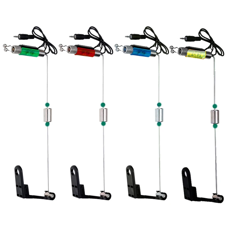 Alarme de touche lumineuse TAKEDO YD01 avec récepteur signal et support 4 couleurs pêche nocturne