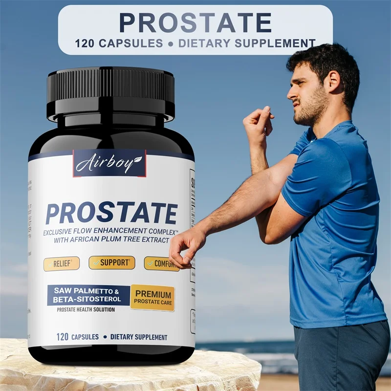 Men's Prostate Capsules With Saw Palmetto, Improve Performance, Relieve Bladder & Urination Problems, Reduce Toilet Trips