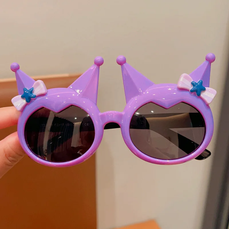 Children Sunglasses Cartoon Kuromi Outdoor Travel Eyewear