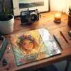 Beautiful Flower Fairny Coloring Book 24 Page Adult Picture Book Gift For Relieve Stress Kill Time Graffiti Painting Drawing Art 4
