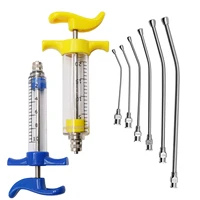 1 Set of Bird Feeding Syringe Kit 10ml/20ml With 6 Pcs Curved Gavage Tube Parrot Pigeon Pet Bird Supplies 1