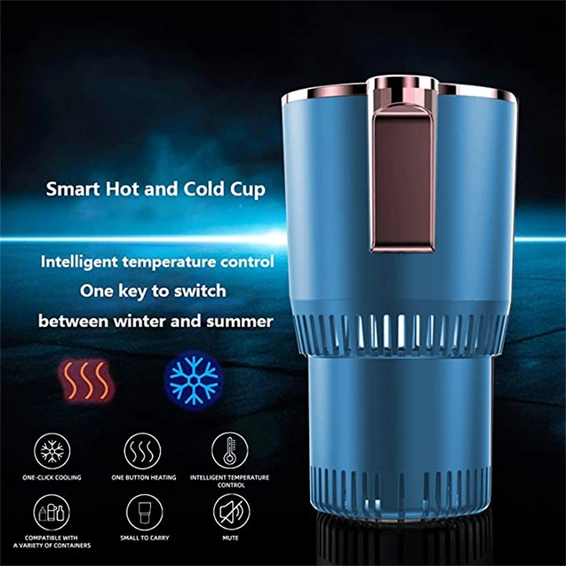 12V Car Hot & Cold Cup Electric Fast Cooling/Heating Cup Holder W/Touch  Screen