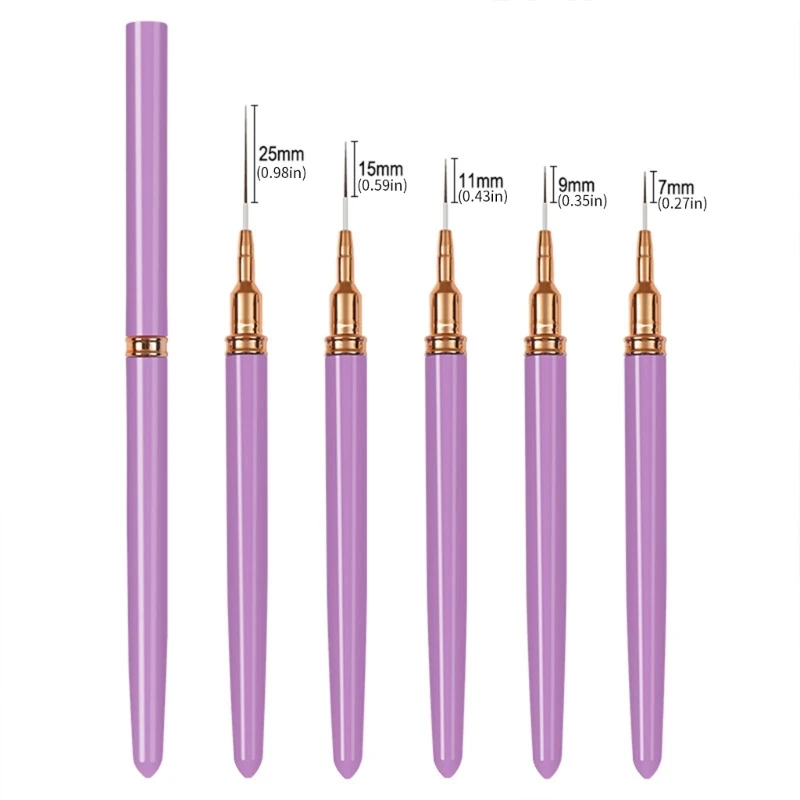 40JD Gel Polish Art Design Pen Painting Tool Professional Art Liner Brush