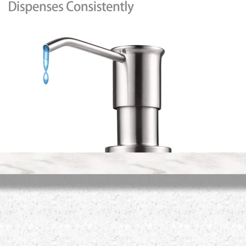 Concave And Convex Liquid Soap Dispenser Stainless Steel Soap Dispenser Bathroom Kitchen Sink Built-In Dispenser 500ml soap dispenser soap pump soap dispenser head
