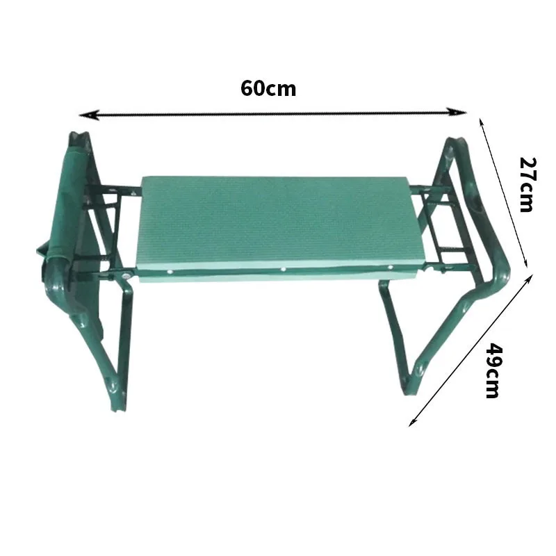 Garden Kneeler and Seat Heavy Duty Gardening Bench with 2 Tool Pouches EVA Foam Pad Foldable Stool To Prevent Knee & Back Pain