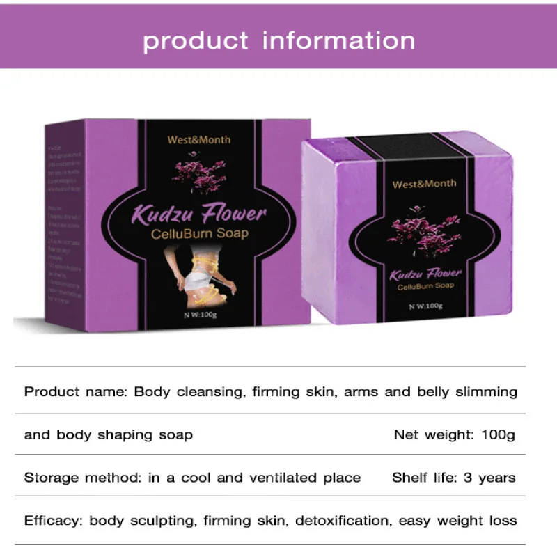 West&Month Slimming Soap with Kudzu Flower Extract for Firm and Clean Skin