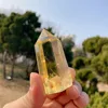 High Quality Brazilian Natural Citrine Crystal Tower Yellow Quartz Point Wand Reiki Healing Stone Ore Specimen Crafts Home Decor 3