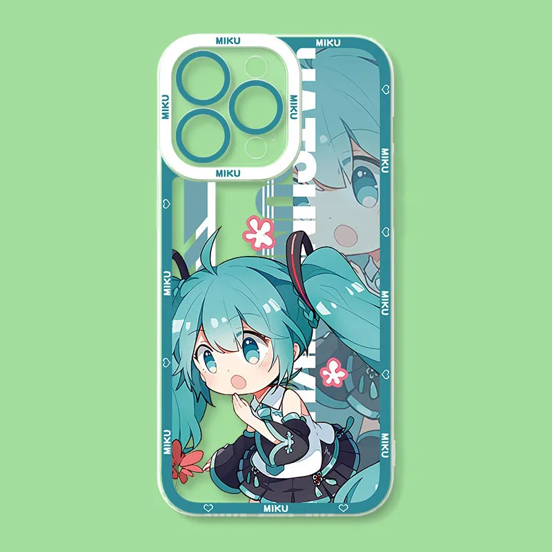 Lovely Kawaii Miku Soft Silicone Phone Case