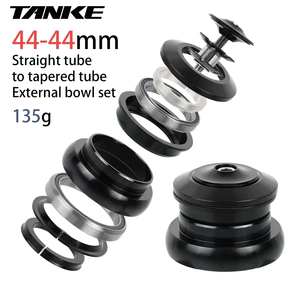 TANKE-MTB Mountain Bike Bowl Group, Aluminum Alloy Headset,Tapered Straight Fork Bearing,44-44mm/52/55/56mm,11/8 ",11/2",28.6mm