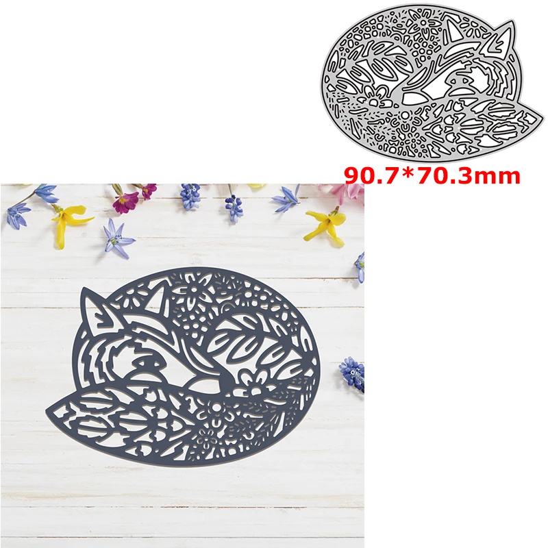 Fox Metal Cutting Dies Set Diy Scrapbooking Crafting Knife Mould Blade Punch Stencils Die Cut Mold 2022 New